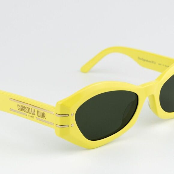 SALE! NEW Dior DIORSIGNATURE B1U 66C0 Shiny Yellow Green Women Sunglasses main image 10